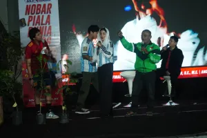 Nobar Piala Dunia Novita Hardini, Pasar Pon Dipadati Warga