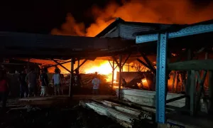 Pabrik Pallet di Wagir Ludes Terbakar, Diduga Berawal dari Mesin Pemotong Kayu