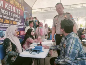 Jelang HUT RI, Satlantas Polresta Sidoarjo Buka SIM Keliling 24 Jam Selama 17 Hari