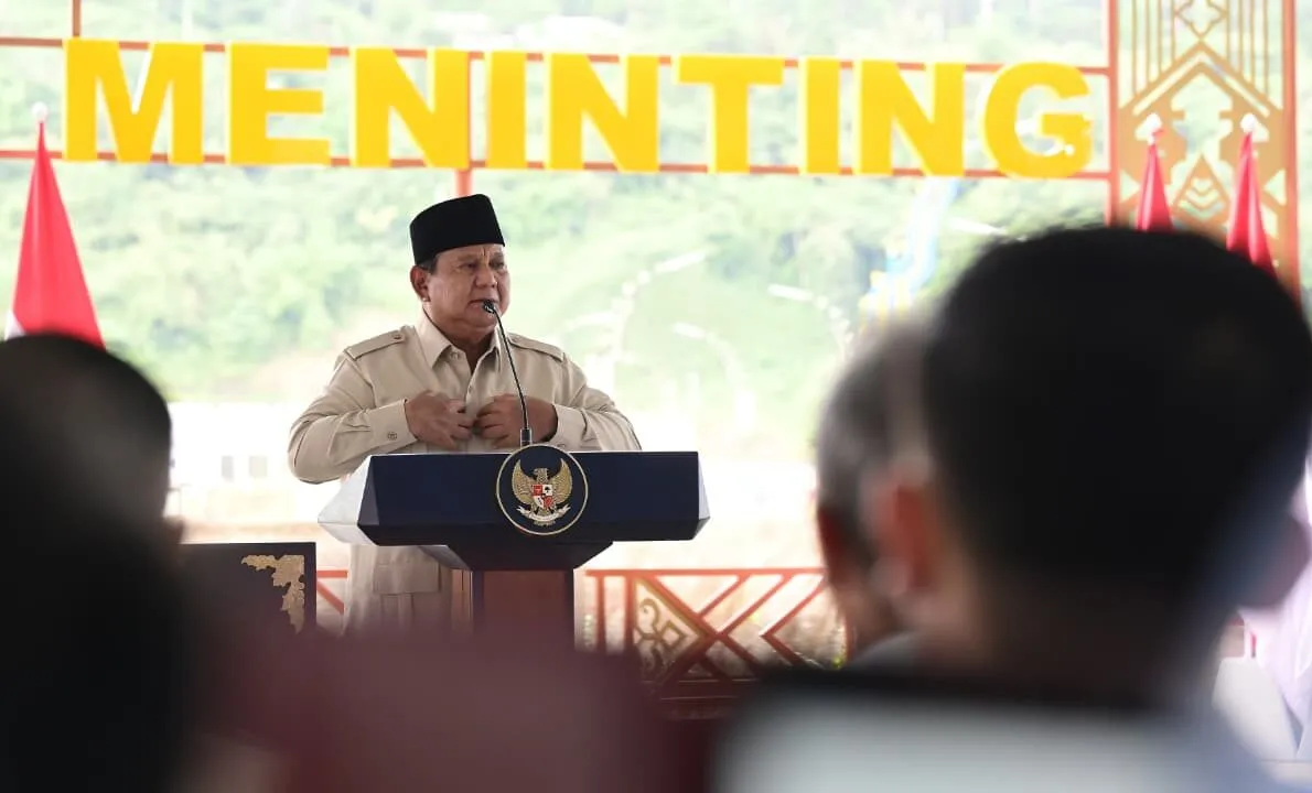 Prabowo Resmikan 5 Bendungan, Targetkan Indonesia Jadi Lumbung Pangan Dunia