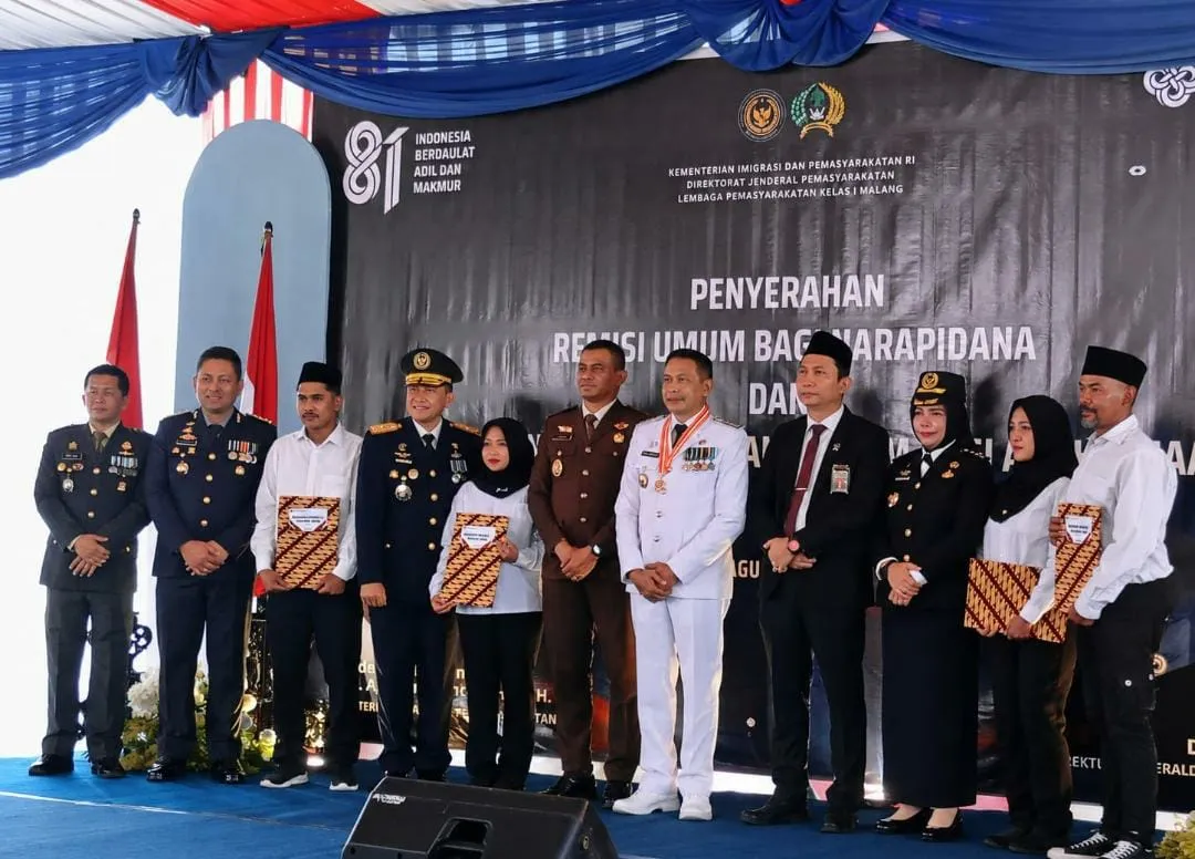 Wali Kota Malang Serahkan Remisi, 17 Napi Langsung Bebas