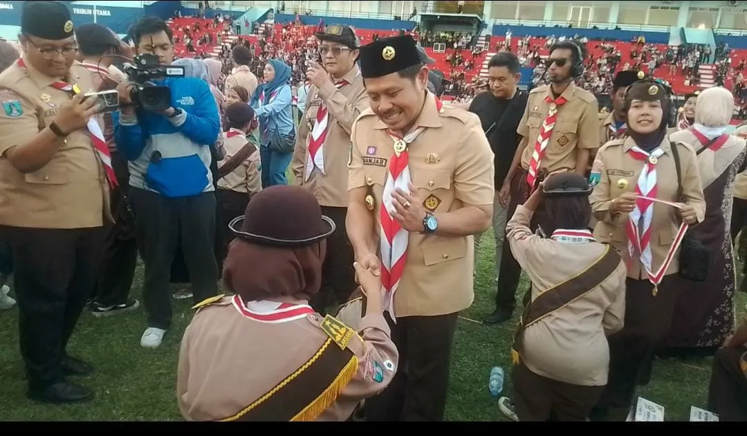Dikukuhkan di Stadion Gajayana, 1.280 Pramuka Garuda Kota Malang Diminta Jadi Teladan