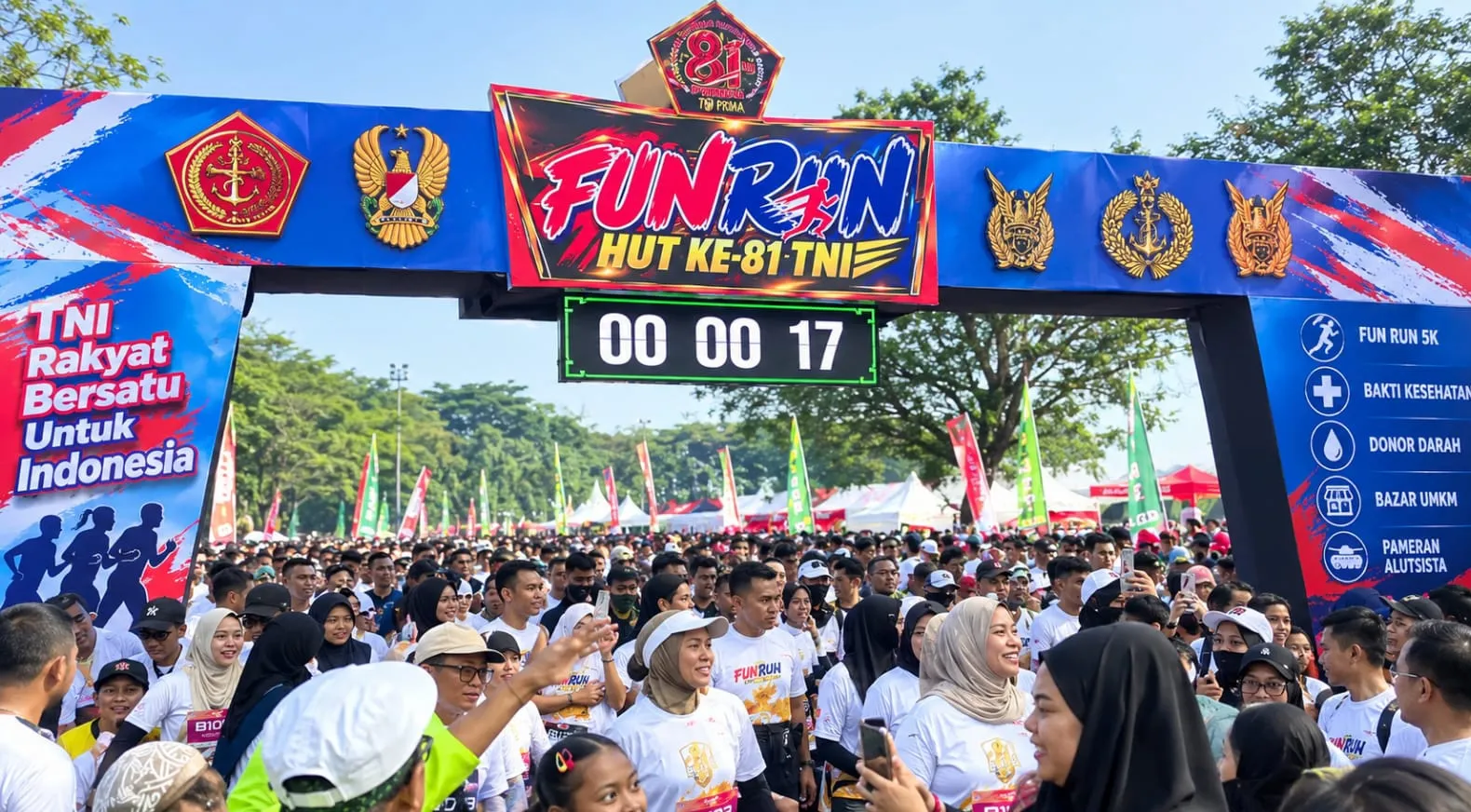 Rampal Dibanjiri Ribuan Pelari, Bhaswara Run 2026 Satukan Olahraga dan Aksi Sosial