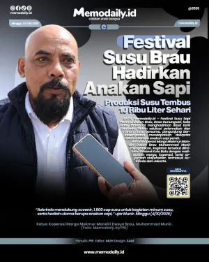 Festival Susu Brau Hadirkan Anakan Sapi, Produksi Susu Tembus 10 Ribu Liter Sehari