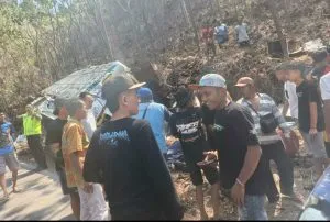 Rem Blong di Jalan Menurun, Truk Sound System Tabrak Pasutri Asal Tlogomas, Satu Tewas