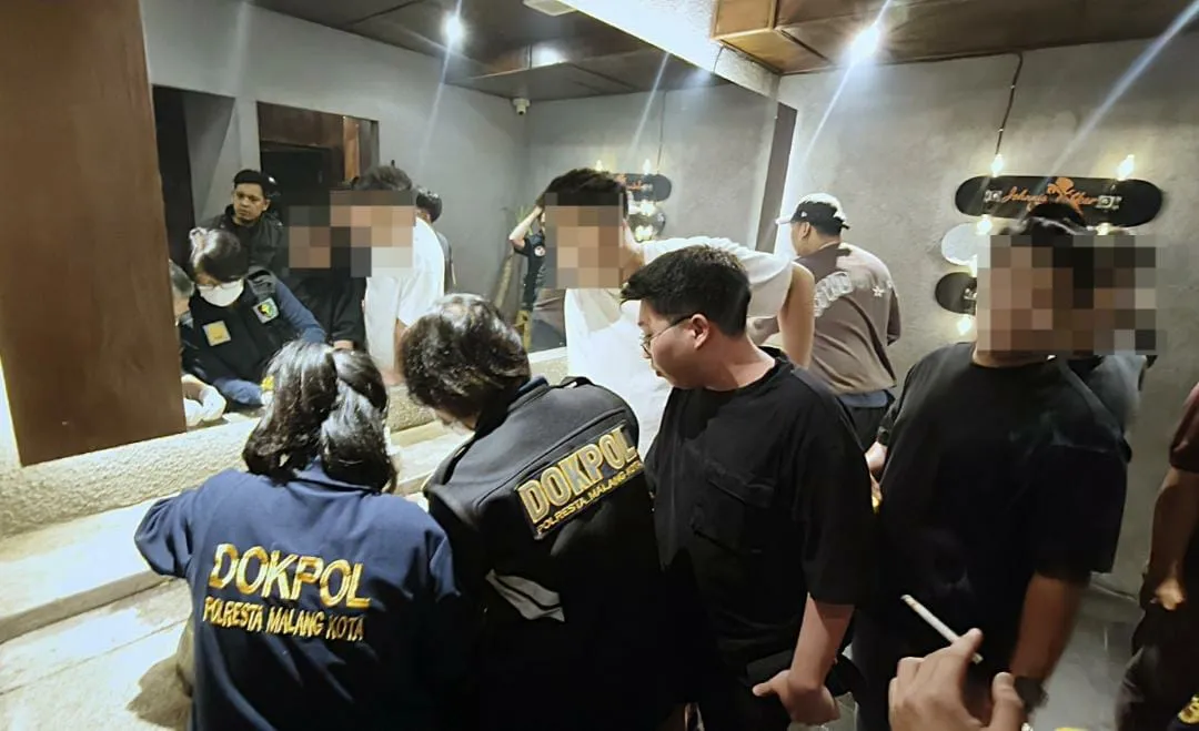 Polresta Malang Kota Sidak Dua THM, 40 Pengunjung Dites Urine saat Operasi Antinarkoba